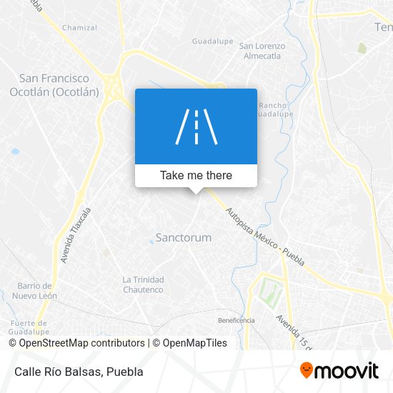 Mapa de Calle Río Balsas