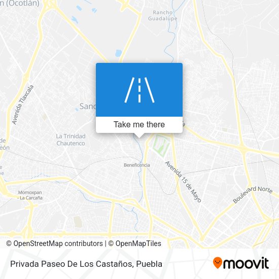 Privada Paseo De Los Castaños map