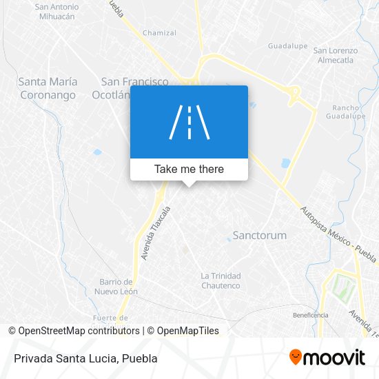 Privada Santa Lucia map