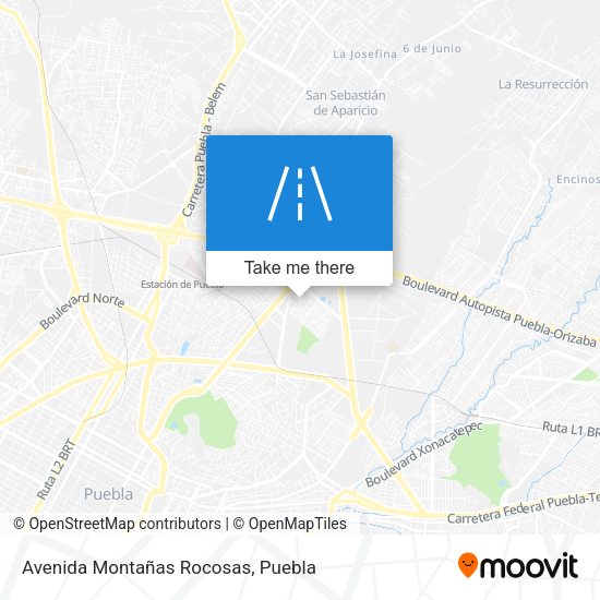 Avenida Montañas Rocosas map
