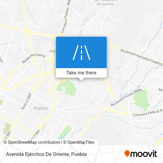Mapa de Avenida Ejércitos De Oriente