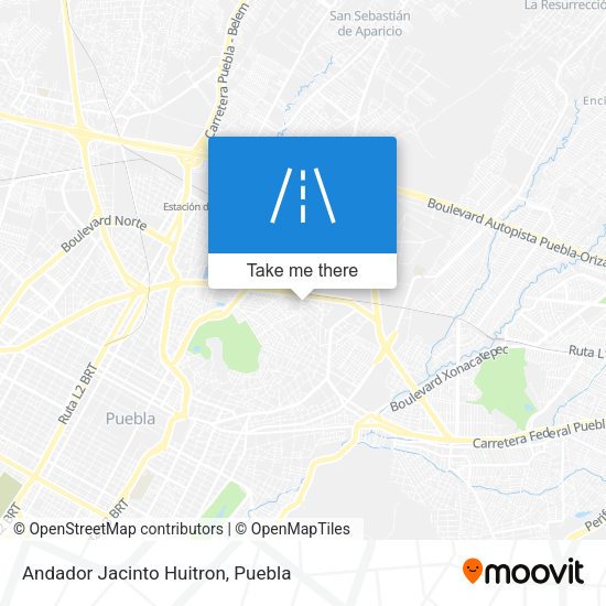 Andador Jacinto Huitron map