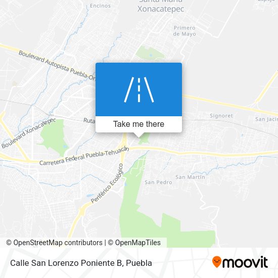 Calle San Lorenzo Poniente B map