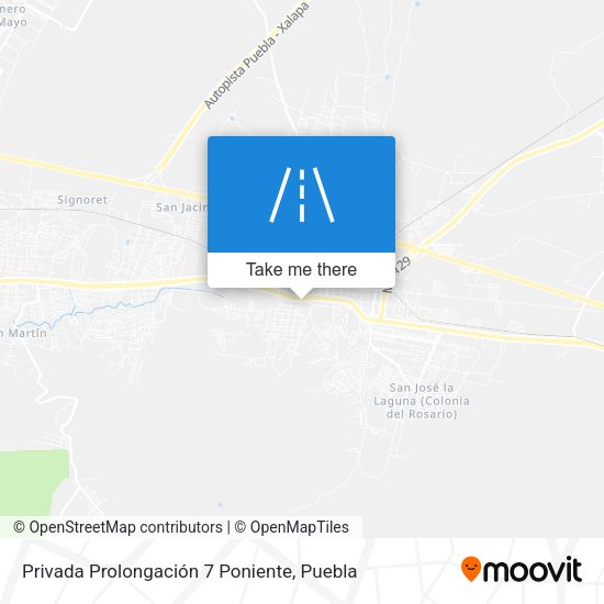 Mapa de Privada Prolongación 7 Poniente
