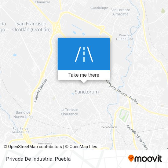 Mapa de Privada De Industria