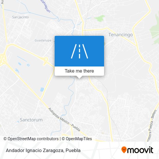 Andador Ignacio Zaragoza map