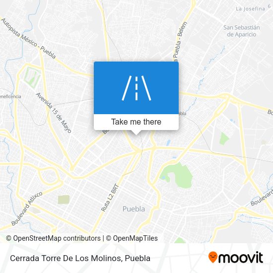 Cerrada Torre De Los Molinos map