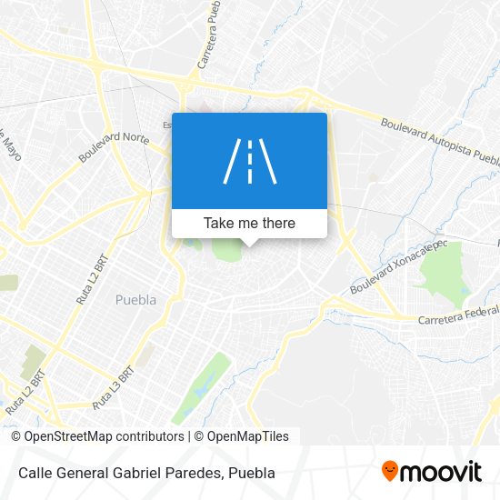 Mapa de Calle General Gabriel Paredes