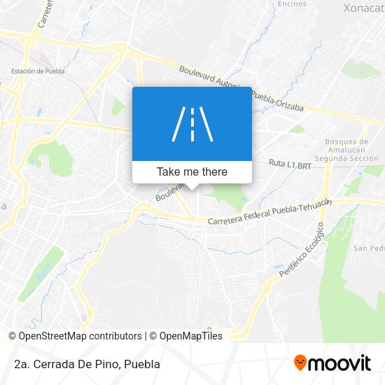 Mapa de 2a. Cerrada De Pino