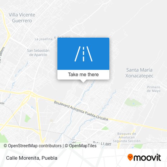 Mapa de Calle Morenita