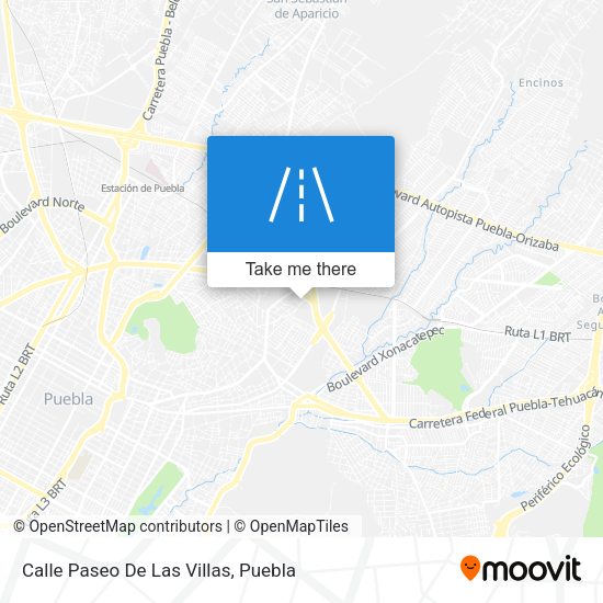Mapa de Calle Paseo De Las Villas