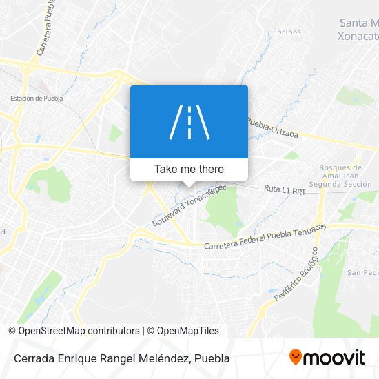 Mapa de Cerrada Enrique Rangel Meléndez
