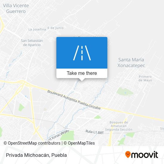 Mapa de Privada Michoacán