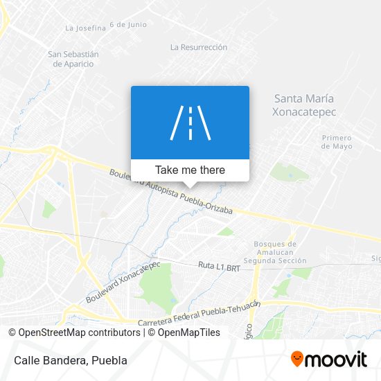 Mapa de Calle Bandera