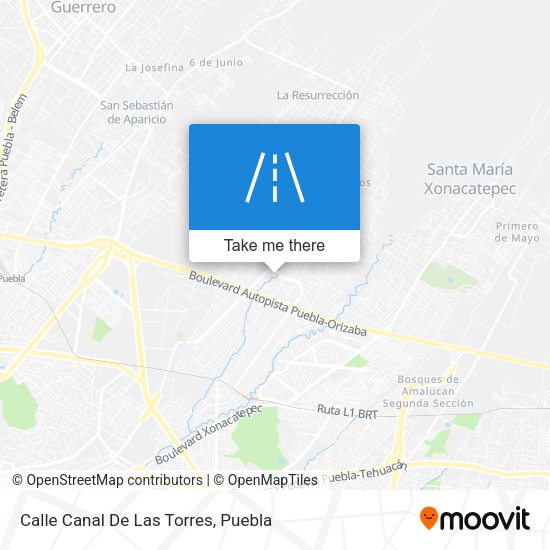 Calle Canal De Las Torres map