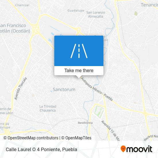 Calle Laurel O 4 Poniente map