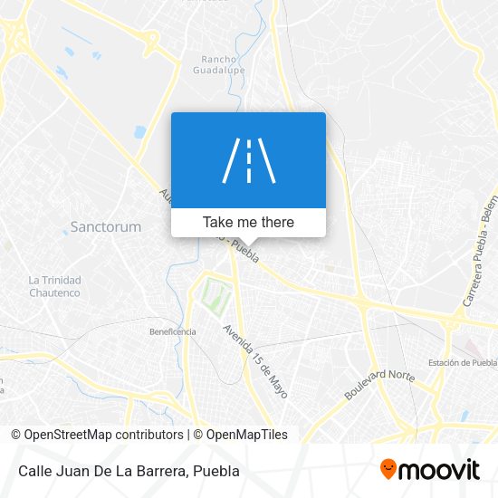 Mapa de Calle Juan De La Barrera