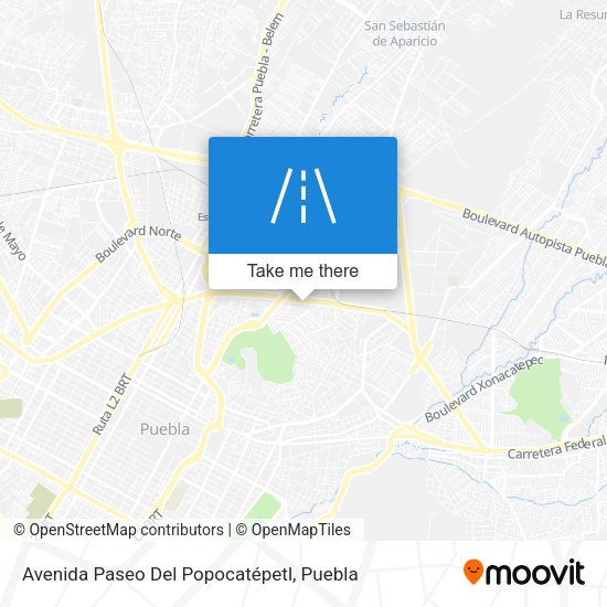 Avenida Paseo Del Popocatépetl map