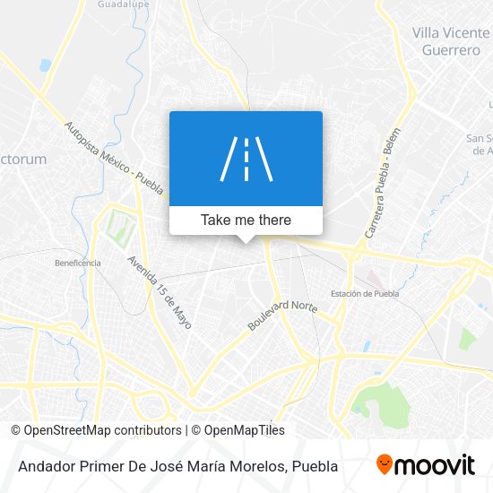 Mapa de Andador Primer De José María Morelos