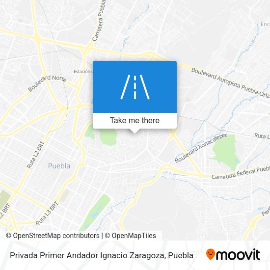 Privada Primer Andador Ignacio Zaragoza map