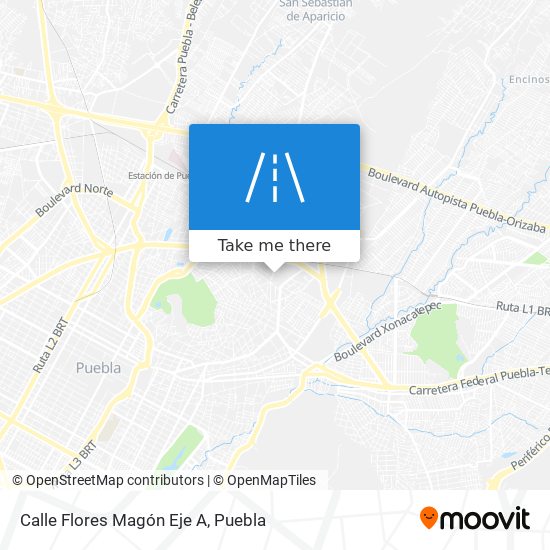 Mapa de Calle Flores Magón Eje A