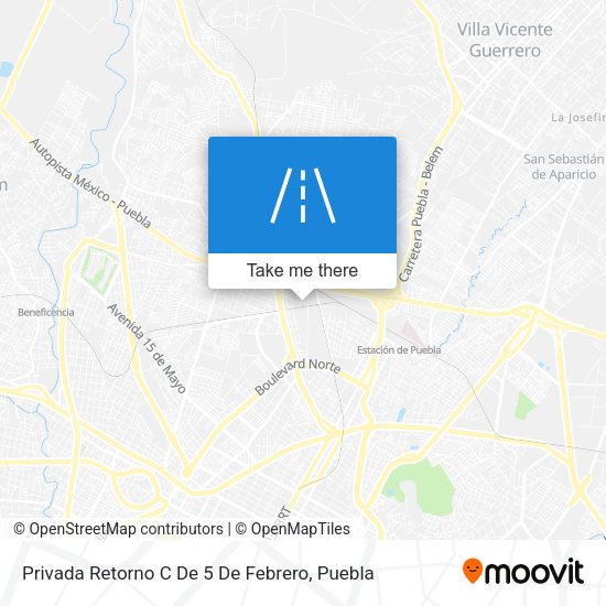 Privada Retorno C De 5 De Febrero map