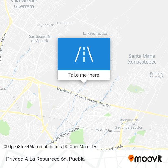 Mapa de Privada A La Resurrección