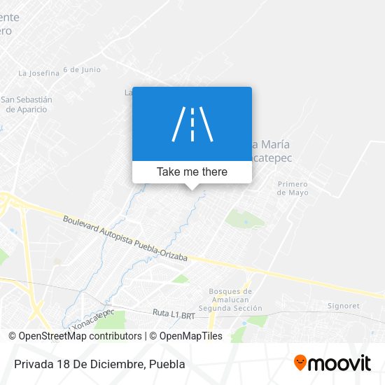 Mapa de Privada 18 De Diciembre