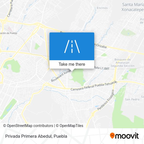 Privada Primera Abedul map