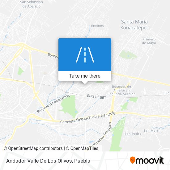 Mapa de Andador Valle De Los Olivos