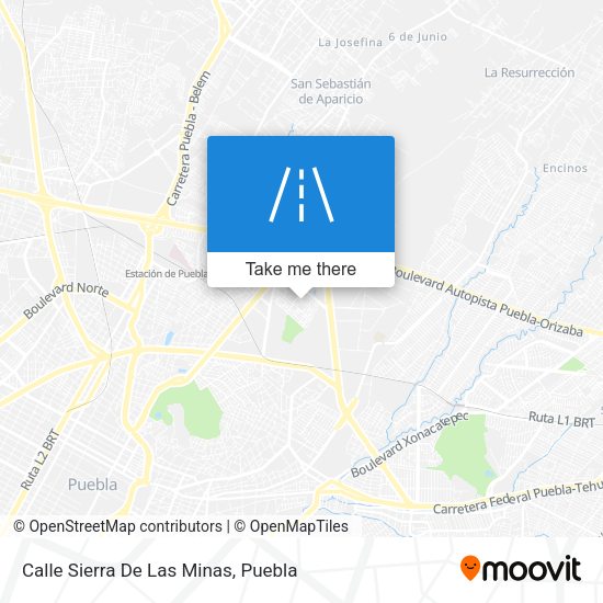 Calle Sierra De Las Minas map