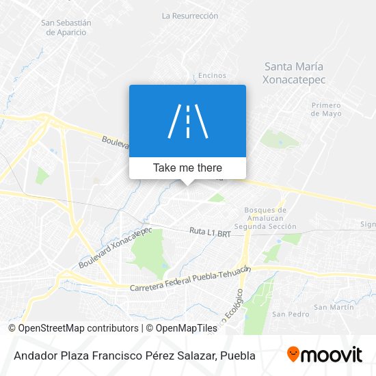 Andador Plaza Francisco Pérez Salazar map