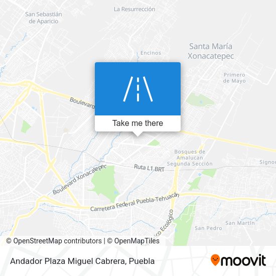 Andador Plaza Miguel Cabrera map
