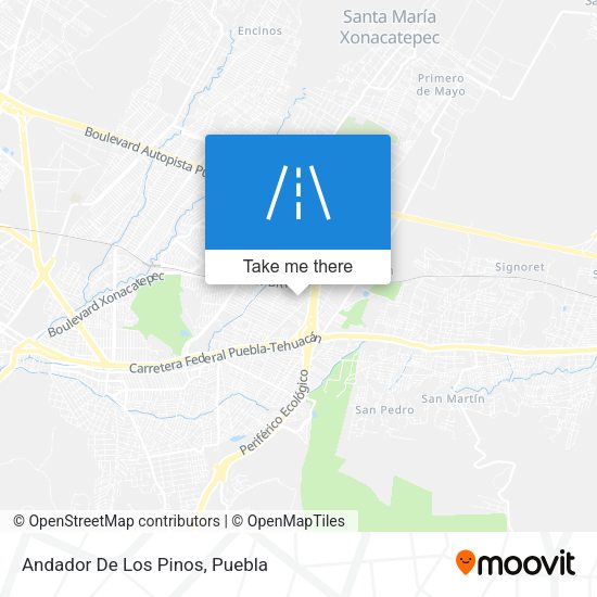Mapa de Andador De Los Pinos