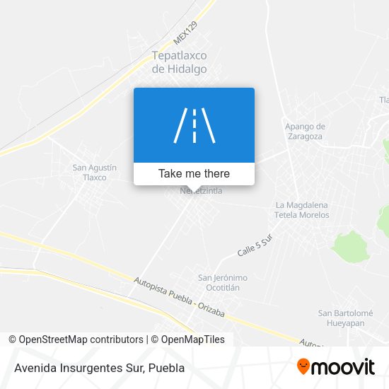Avenida Insurgentes Sur map