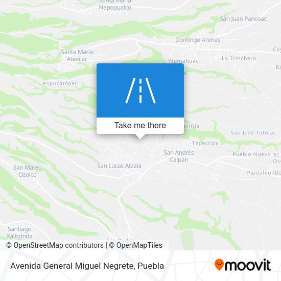 Mapa de Avenida General Miguel Negrete