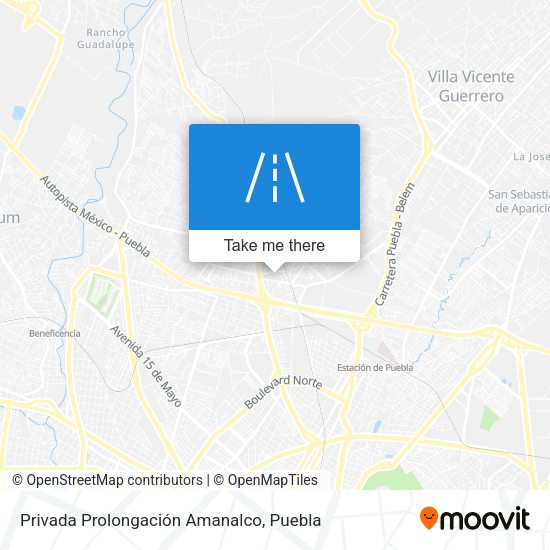 Privada Prolongación Amanalco map