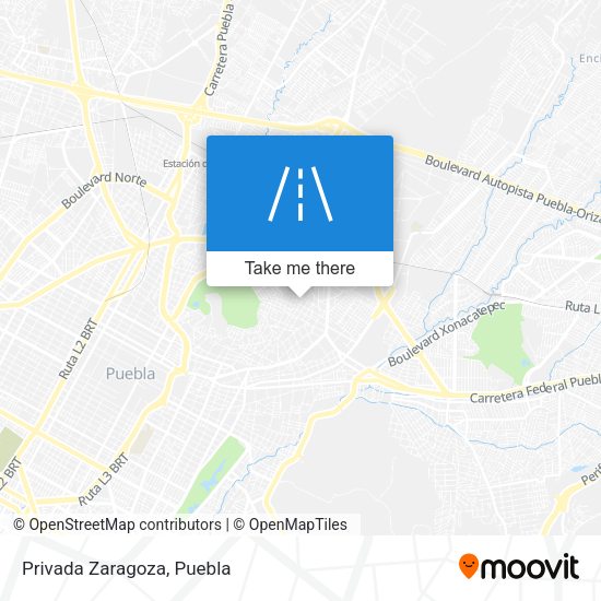 Mapa de Privada Zaragoza