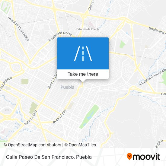 Calle Paseo De San Francisco map