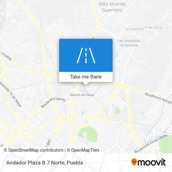 Andador Plaza B 7 Norte map