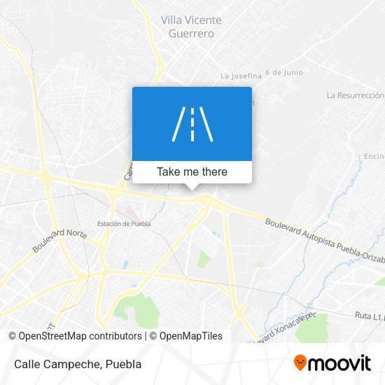 Mapa de Calle Campeche