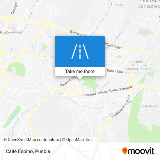 Mapa de Calle Espino