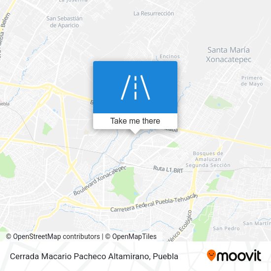 Cerrada Macario Pacheco Altamirano map