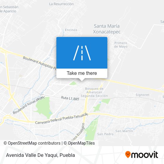 Avenida Valle De Yaqui map