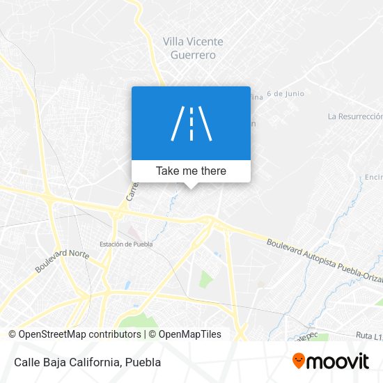 Calle Baja California map