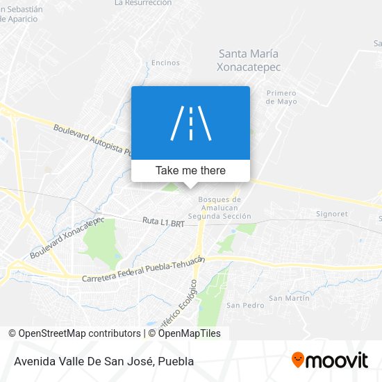 Avenida Valle De San José map