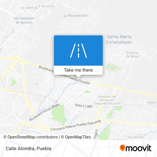 Mapa de Calle Alondra