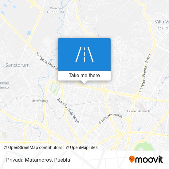 Mapa de Privada Matamoros