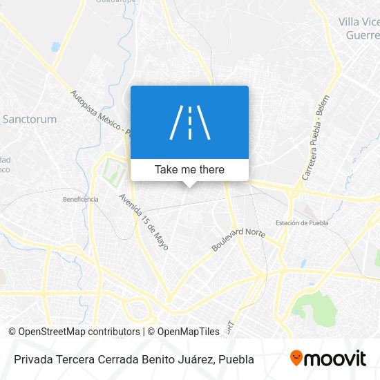 Mapa de Privada Tercera Cerrada Benito Juárez