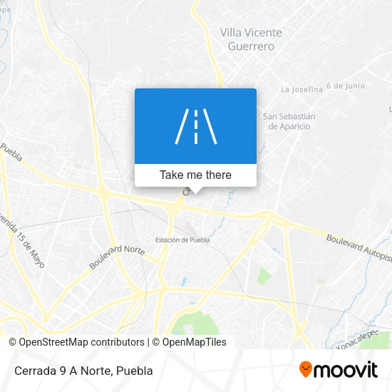Cerrada 9 A Norte map